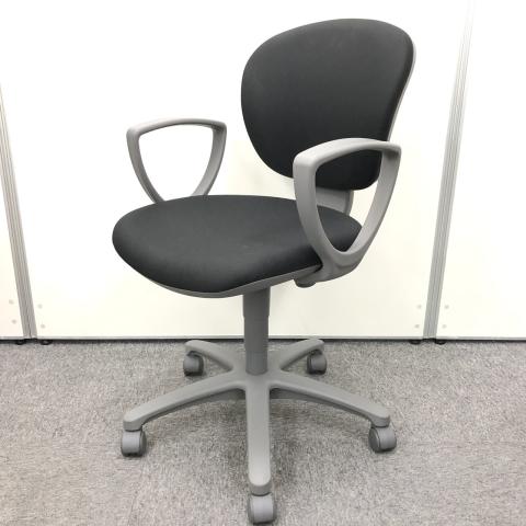 【中古】レグノチェア2 CRS-G218F4HSNB6 コクヨ（KOKUYO） 肘付ローバックチェア