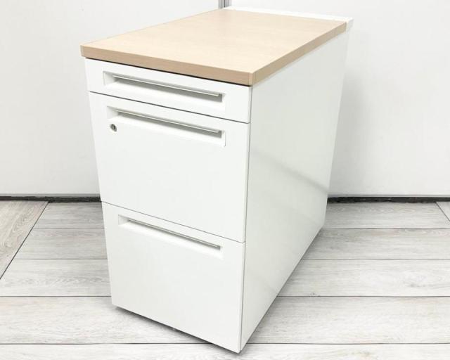 【中古】アドバンス 3V32AA MK54 オカムラ（okamura） 脇机3段