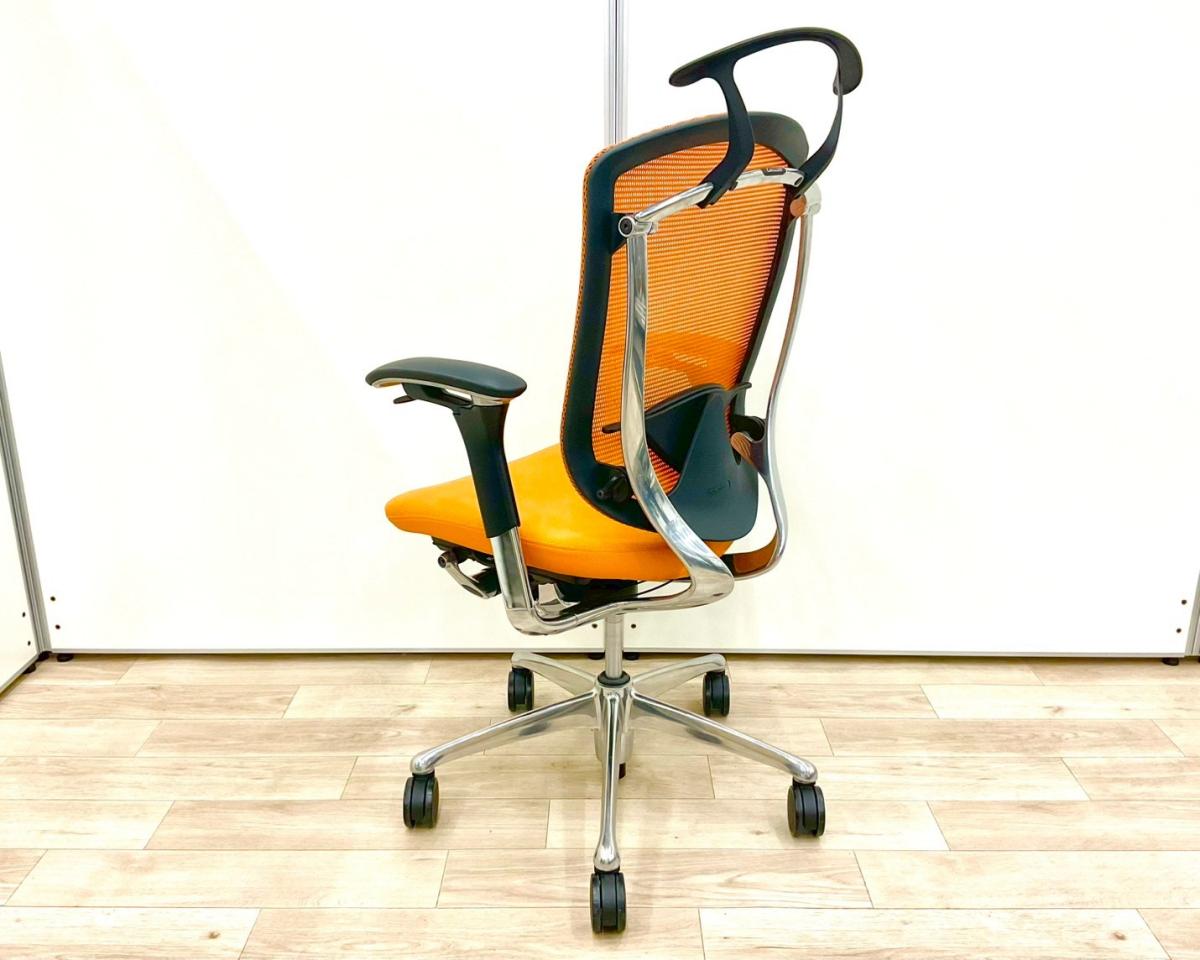 中古】コンテッサチェア CM32AB FBF8 オカムラ/okamura 肘付ハイバック