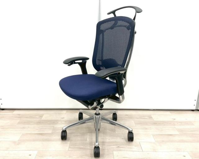 【中古】コンテッサチェア CM32AB　FBF4 オカムラ（okamura） 肘付ハイバックチェア