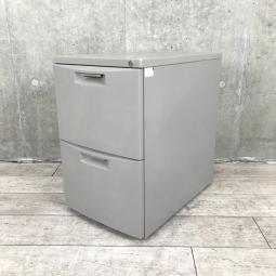 【デスク下の収納・書類管理に！使いやすさ抜群のキャスター付き2段ワゴン】■イトーキ（ITOKI）　CZシリーズ　2段ワゴン　デスクインワゴン　■キャスター付　■グレー（TE)　■シリンダー錠 オフィスバスターズ　水戸サテライト　水戸市、日立市、ひたちなか市、鹿嶋市、神栖市、牛久市、古河市、結城市、東海村、つくば市