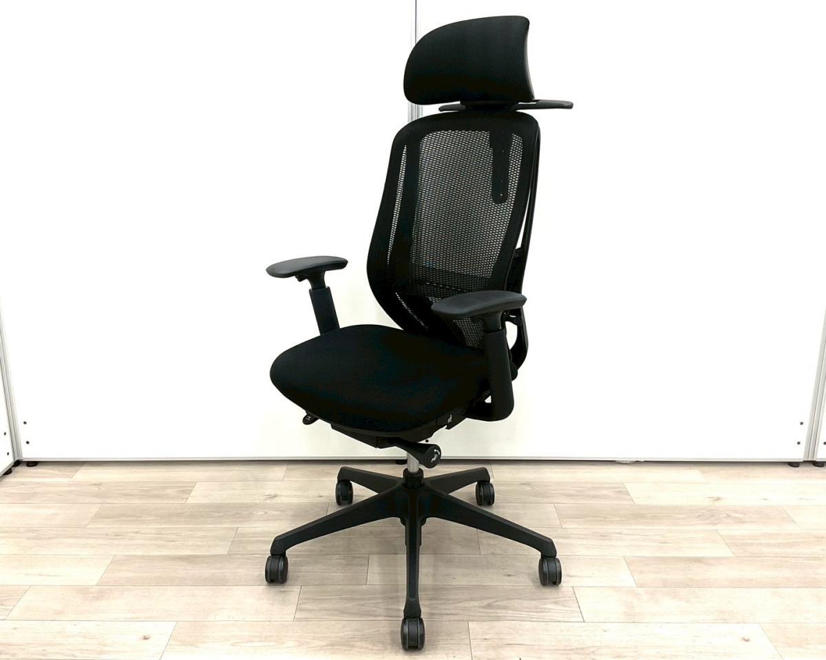 【新品ヘッドレスト/可動肘付き！】■Okamura／オカムラ　■Sylphy／シルフィー　■ブラック（black）　■肘付き/可動肘　■ヘッドレスト付き　■ハンガー付き　■オススメ/大人気/定番商品　【弊社使用欄：A01042681】【KN】
                        シルフィーメッシュ
                                    中古
            