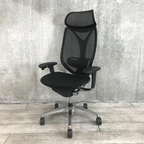 【中古】サブリナ  オカムラ（okamura） 肘付ハイバックチェア