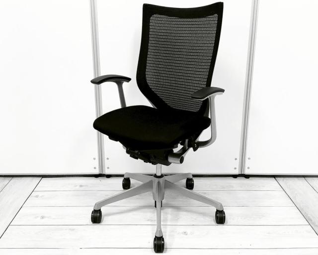 【中古】バロンチェア CP45DR FDF1 オカムラ（okamura） 肘付ハイバックチェア