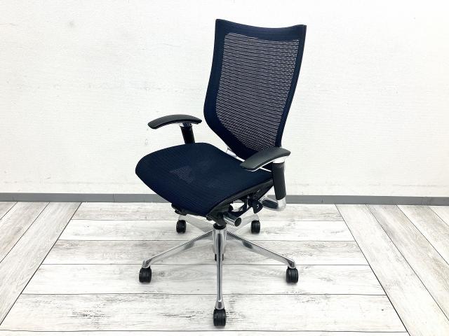 【中古】バロンメッシュチェア CP85AR FDH4 オカムラ（okamura） 肘付ハイバックチェア