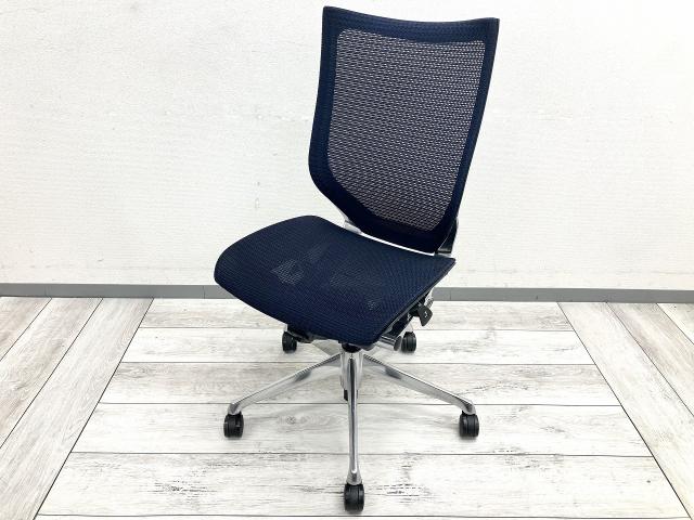 【中古】バロンメッシュチェア CP85AR FDH4 オカムラ（okamura） 肘無ハイバックチェア