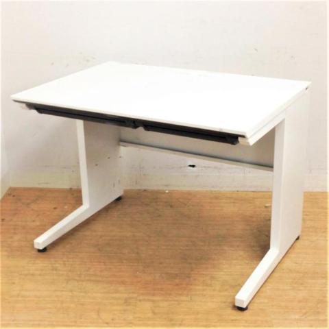 コクヨ iS 平机(スタンダードテーブル) W1000のコンパクトサイズ ホワイト 引出し付き【愛知・名古屋・豊田・静岡・浜松】