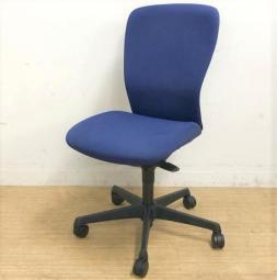 【在庫入替セール】オカムラ　スラート　ハイバックモデル　ミディアムブルー×ブラックボディ　定番シリーズで使い勝手抜群