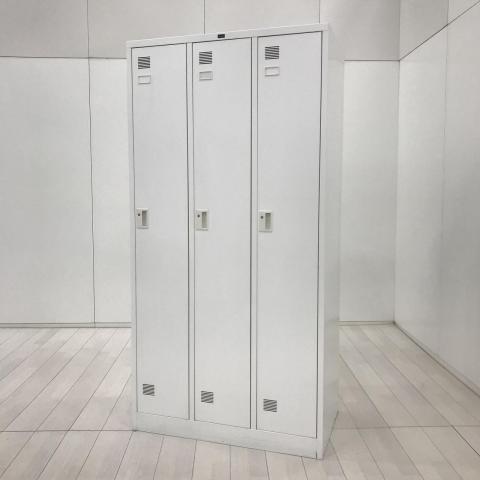 【中古】システム NS-3 ウチダ（UCHIDA) 3人用更衣ロッカー