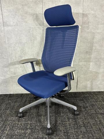 【中古】コーラルメッシュ  オカムラ（okamura） 肘付ハイバックチェア