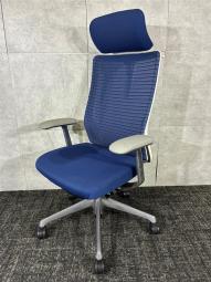 【博】【特別感のあるヘッドレスト付】オカムラ製　コーラルチェア　中古　九州最大級　《オフィスバスターズ福岡博多店は、福岡を拠点として、日本全国へ中古オフィス用品・オフィス家具を提供しております》