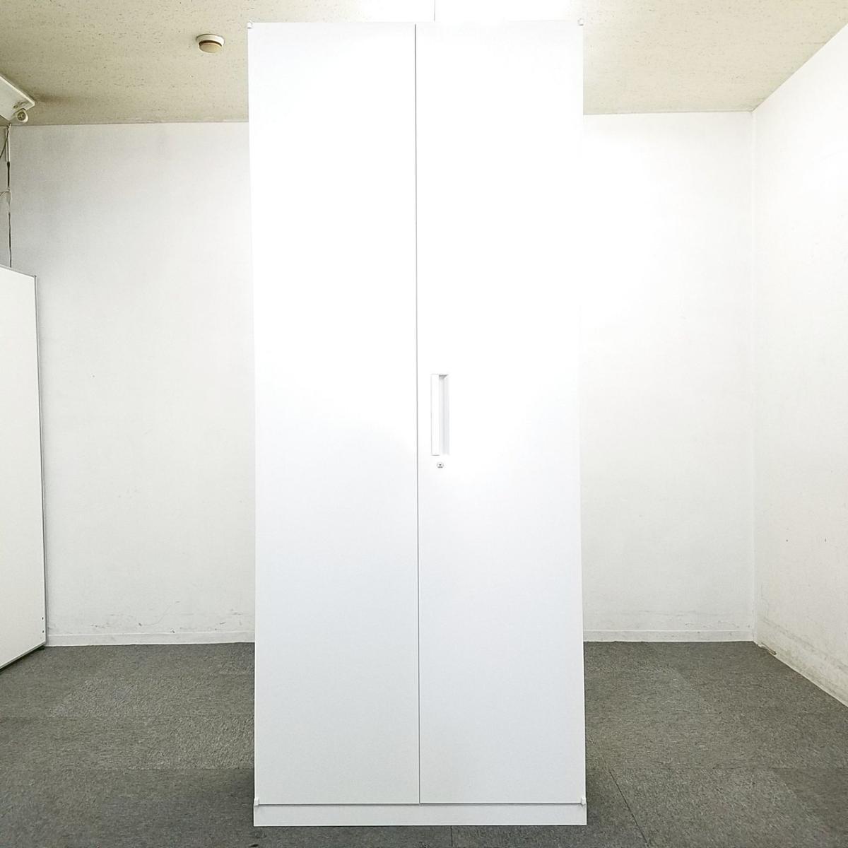 【大容量！オフィス書類をたっぷり6段収納できます！】■ウチダ　両開き書庫　W900×D450×H2150mm　ホワイト　ハイキャビネット【UCHIDA　HS】
                        HSシリーズ
                                    中古
            