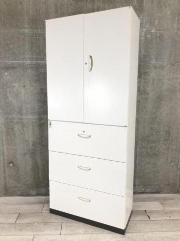 ハイキャビネット／両開き＋3段ラテラルの格安販売 - 中古オフィス家具