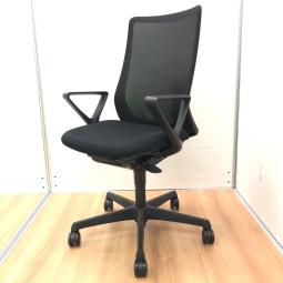 【ハンモックのようなイス心地】現行モデル/おすすめメッシュチェア　オカムラ/フルーエント/ブラック