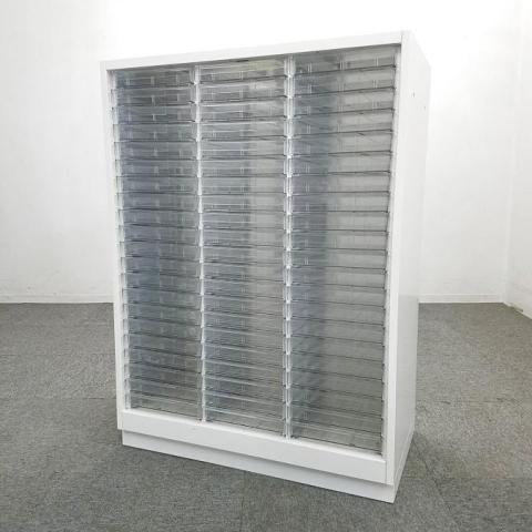 【中古】シンライン HTM-109KAD-W9 イトーキ（ITOKI） ローキャビネット／クリスタルトレー