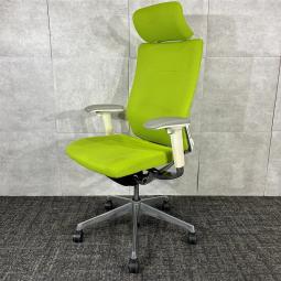 【ライトグリーンの品のあるチェアの入荷】オカムラ製　コーラル　中古　九州最大級　《オフィスバスターズ福岡博多店は、福岡を拠点として、日本全国へ中古オフィス用品・オフィス家具を提供しております》