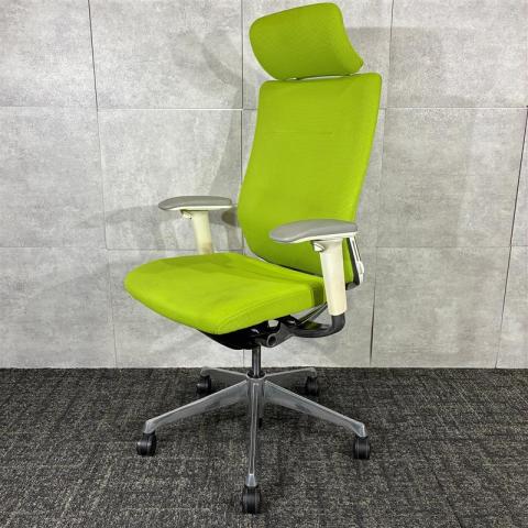 【中古】コーラルチェア  オカムラ（okamura） 肘付ハイバックチェア