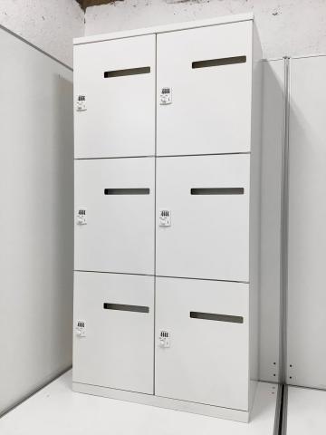 【中古】レクトラインロッカー 4B27YX ZA75 オカムラ（okamura） 6人用更衣ロッカー