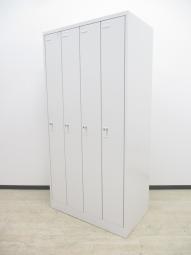 【個人の衣類や荷物をしっかり管理！】■イトーキ製　4人用ロッカー　ホワイト　■スタンダードなデザインで使いやすい！【※外部倉庫在庫品（※店頭在庫なし）】【BR】