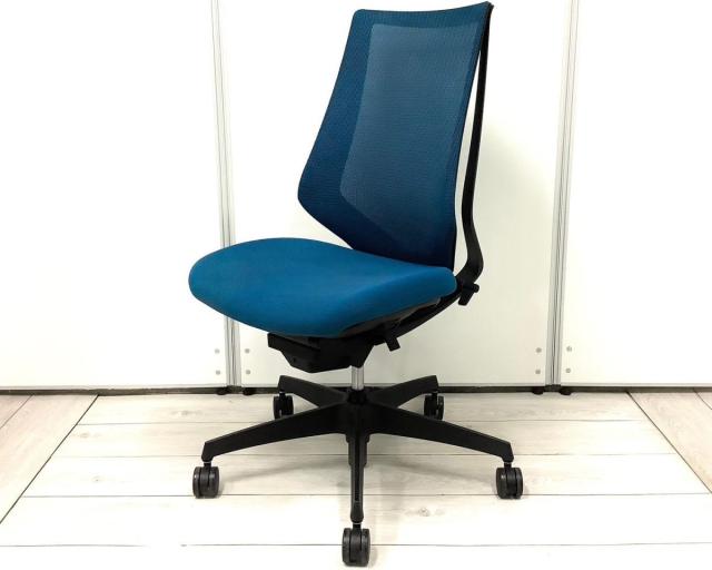 【中古】デュオラ メッシュ  コクヨ（KOKUYO） 肘無ハイバックチェア