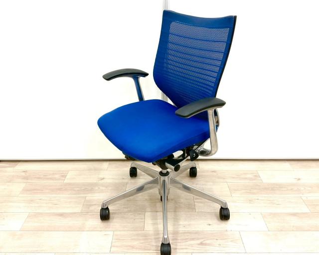 【中古】バロンチェア CP43BR　FGR3 オカムラ（okamura） 肘付ローバックチェア