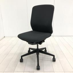 【リアルシンクロリクライニング搭載で快適な座り心地！】■ウチダ(UCHIDA)製　クレネ(KRENE)チェア　肘無しハイバック　■ダークグレー×ブラックシェル 【弊社使用欄：A01061794】