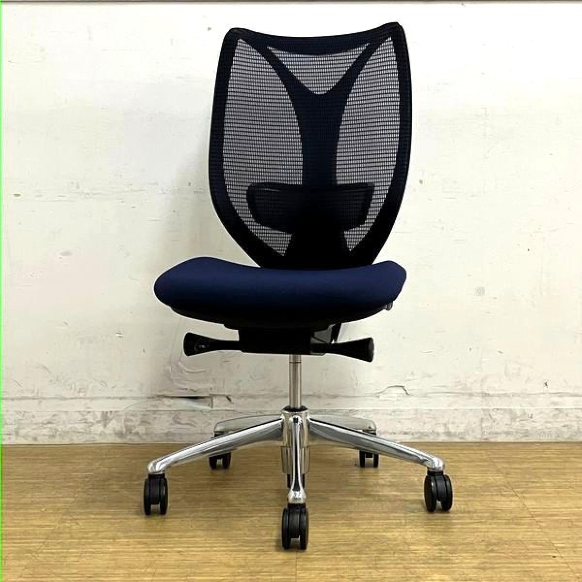 【在庫入替セール】オカムラ　サブリナ　肘無しチェア　スタンダードモデル　ダークブルー　前傾機能搭載モデル　シルフィーの上位互換シリーズ
                        サブリナ
                                    中古
            