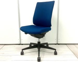 【在庫セール品・1脚限定】【T3】■コクヨ（KOKUYO）　ウィザード2（wizard2）チェア　肘無ハイバック　■プルシアンブルー×ブラックシェル　■ランバーサポート付き【オフィスの王道！納得の座り心地！魔法のように売れ続けている定番のオフィスチェア！】