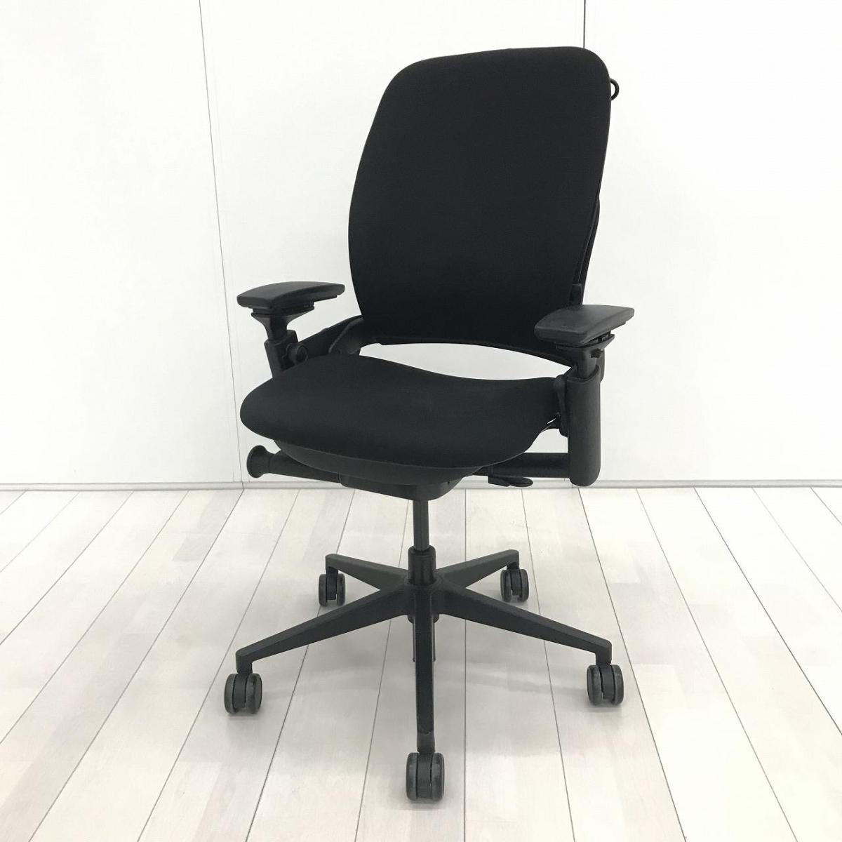 中古】リープV2 Steelcase/スチールケース 肘付ハイバックチェア 
