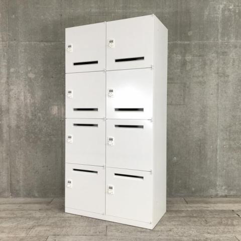 【中古】レクトラインロッカー  オカムラ（okamura） 8人用パーソナルロッカー