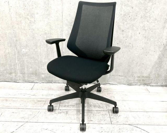 【中古】デュオラ メッシュ CRS-G3000E6 コクヨ（KOKUYO） 肘付ハイバックチェア