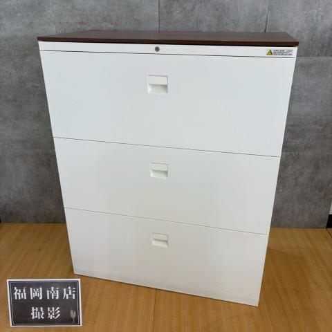 【中古】3S 書庫  オカムラ（okamura） ローキャビネット／ラテラル