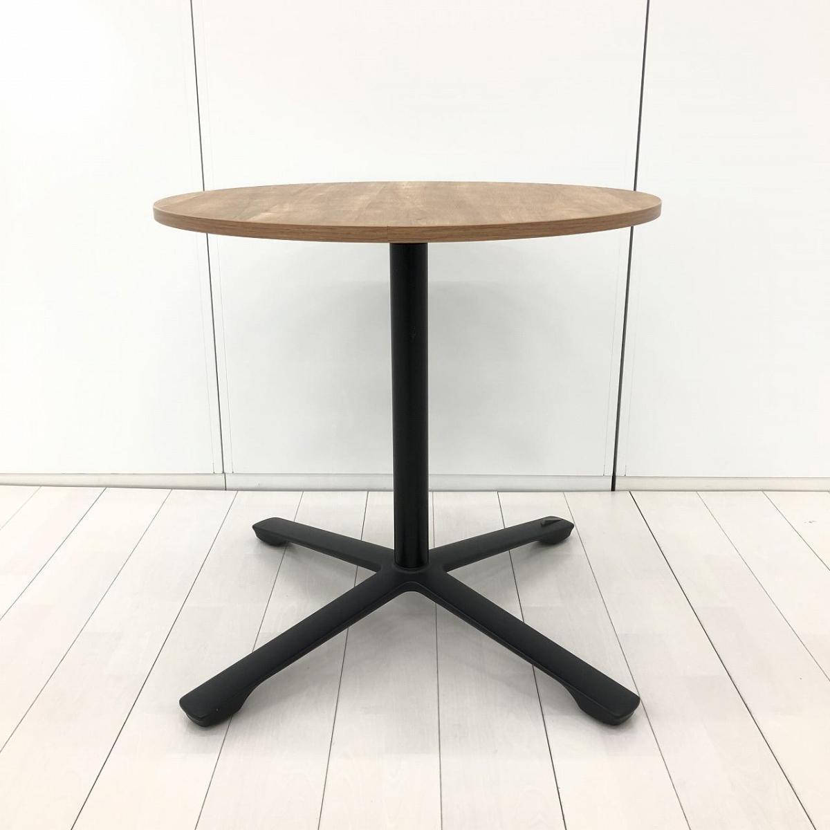 【577663】【昇降機能付きのカフェ風丸テーブル入荷！リフレッシュスペースなどにおすすめ！】■イトーキ(ITOKI)製　ノットワーク(Knot Work)シリーズ　丸テーブル　昇降テーブル　W750×H720～1000㎜　■キャスター付き　■天板：木目ナチュラル/脚：ブラック　 オフィスバスターズ　水戸サテライト　水戸市、日立市、ひたちなか市、鹿嶋市、神栖市、牛久市、古河市、結城市、東海村、つくば市
                        ノットワーク
                                    中古
            