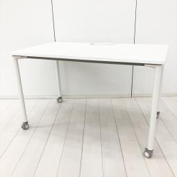【フレキシブルに使用可能なキャスター付きワークテーブル！】■イトーキ（ITOKI）製　アクティブフィールド（Active Field）　ワークテーブル　パーソナルテーブル　W1200×D700㎜　■キャスター付き　■ホワイト【HU】【弊社使用欄：A01021532】