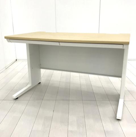 【スタンダードなデザインで使いやすい!】■アイリスチトセ製 平デスク W1200××D700×H720mm ナチュラル木目カラー【IRIS CHITOSE SSDH】