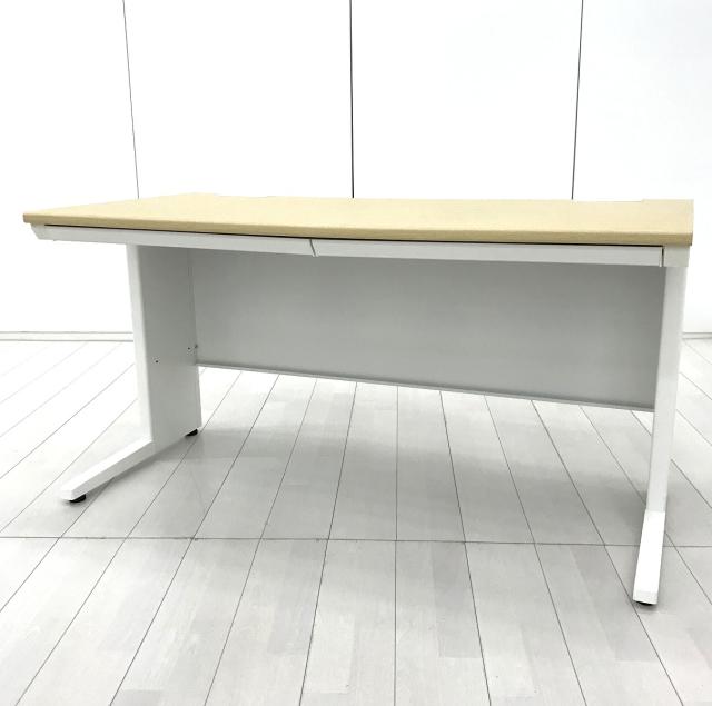 【ゆとりのあるワークスペースで作業効率アップ!】■アイリスチトセ製 平デスク W1400××D700×H720mm ナチュラル木目カラー ■スタンダードなデザインで使いやすい!【IRIS CHITOSE SSDH】