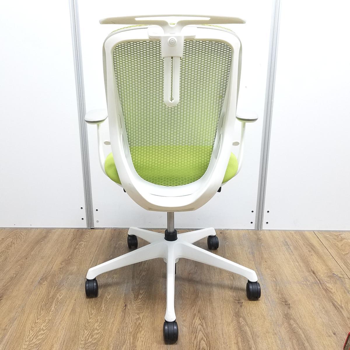 中古】シルフィーメッシュ オカムラ/okamura 肘付ローバックチェア