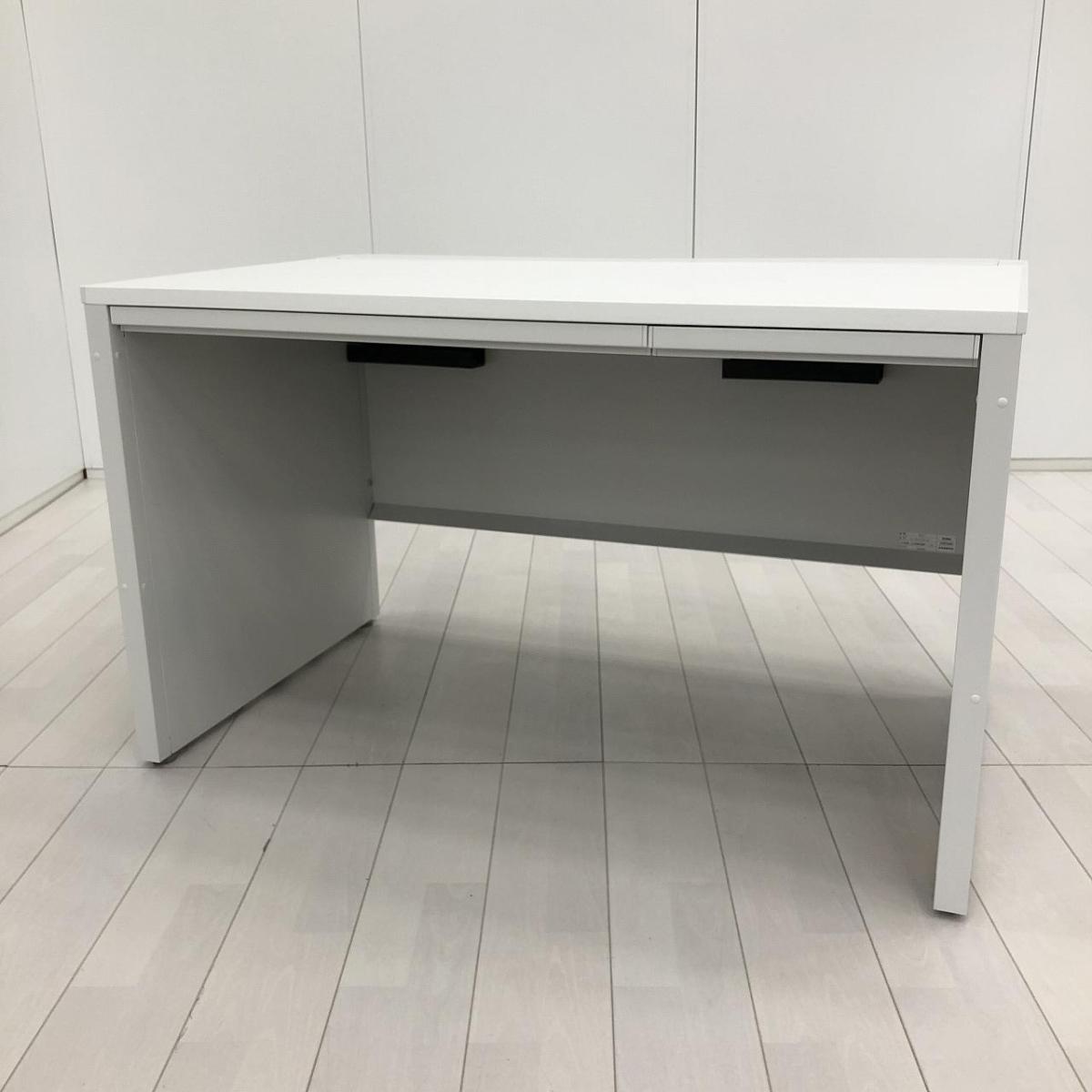 【スタンダードなサイズ幅1200㎜のオフィスデスク！】■イナバ（INABA）製　デュエナ （DuENA）シリーズ　平机　W1200×D700㎜　■引き出し・幕板（短め）付き　■配線口カバー付き■ホワイト
                        デュエナ
                                    中古
            