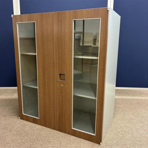 【中古】レクトライン 4B363Y　ZB43 オカムラ（okamura） ローキャビネット／両開き