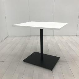 【在庫入替セール品！（本在庫限定価格）】コクヨ（KOKUYO）　DAYS　OFFICE（デイズオフィス）シリーズ　flip top（フリップトップ）■角テーブル（天板固定タイプ・単柱脚）　■天板：ホワイトナチュラル×脚ブラック　天板固定タイプ・単柱脚【HU】【弊社使用欄：A01025702】