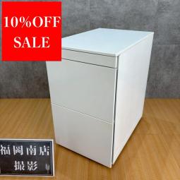 【南】オカムラ製のサイド取っ手ワゴン【プロユニット/ホワイト】がご案内可能です！　＊良品を格安で！「オフィスバスターズ福岡南店」は、福岡を拠点として、全国へ中古オフィス用品・オフィス家具を提供しております。