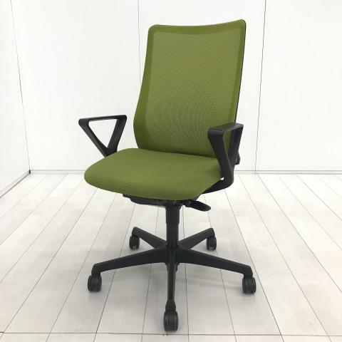【中古】フルーエントチェア  オカムラ（okamura） 肘付ハイバックチェア