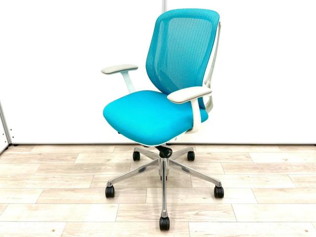 【中古】シルフィーメッシュ C632BW　FMR6 オカムラ（okamura） 肘付ローバックチェア