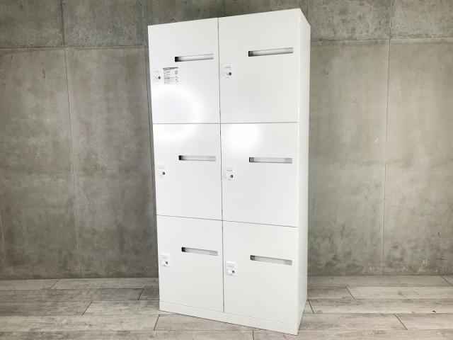 【中古】ピクスライン  オカムラ（okamura） 6人用パーソナルロッカー