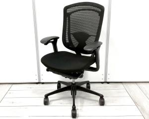 【現物撮影品】ワークチェア アームレスト付 アジャストアーム 可動肘 ブラックボディ スマートオペレーション オススメ(おすすめ) 大人気 ・Okamura/オカムラ ・Contessa/コンテッサ ※横浜本店撮影画像※