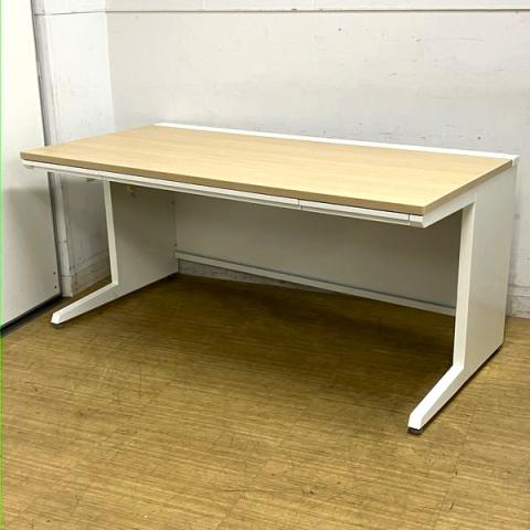 【ロット入荷】オカムラ　アドバンス　平机　センター引出し付　明るいナチュラル天板　広々使えるW1600×D800サイズ【愛知・名古屋・豊田・静岡・浜松】