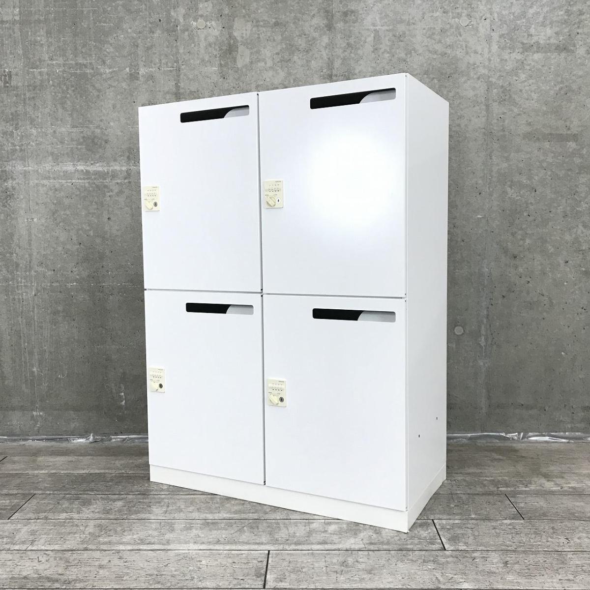 【578217】【フレキシブルな働き方に対応！鍵の持ち歩き要らずで便利に使える！】■コクヨ製　4人用パーソナルロッカー　ダイヤル錠タイプ　メールボックス付【KOKUYO　EDIA】　オフィスバスターズ　水戸サテライト　水戸市、日立市、ひたちなか市、鹿嶋市、神栖市、牛久市、古河市、結城市、東海村、つくば市
                        エディアロッカー
                                    中古
            