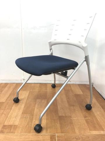 【中古】マノスチェア KLC-310GB-W8B2 イトーキ（ITOKI） ネスティングチェア