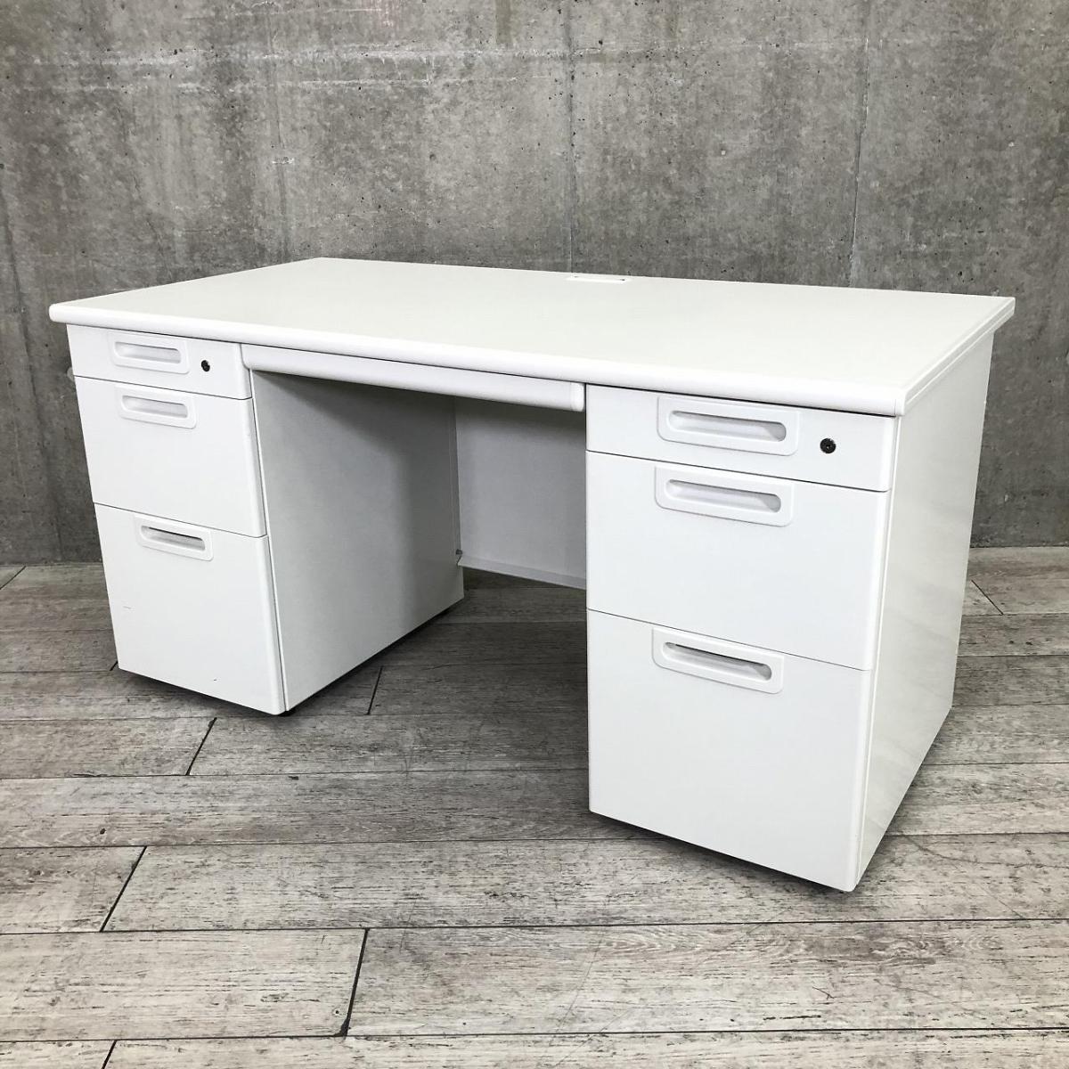 ■PLUS（プラス）製　■LA　■両袖机　■収納　■W1400×D700　■ホワイト　■シリンダー錠　【弊社使用欄：A01031541】
                        LA
                                    中古
            