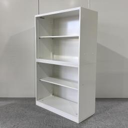 ★【T3】【商品入替のため、残り1台限り】オカムラ製　レクトライン　ホワイト　W900xD400xH1470サイズ見える化にフォーカスしたオープン書庫！　出し入れラクラク！　ハイキャビネット　上下オープン書庫セット！！